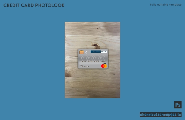 Dänemark Danskebank Master Debitkarte Fotoansicht Beispielvorschau
